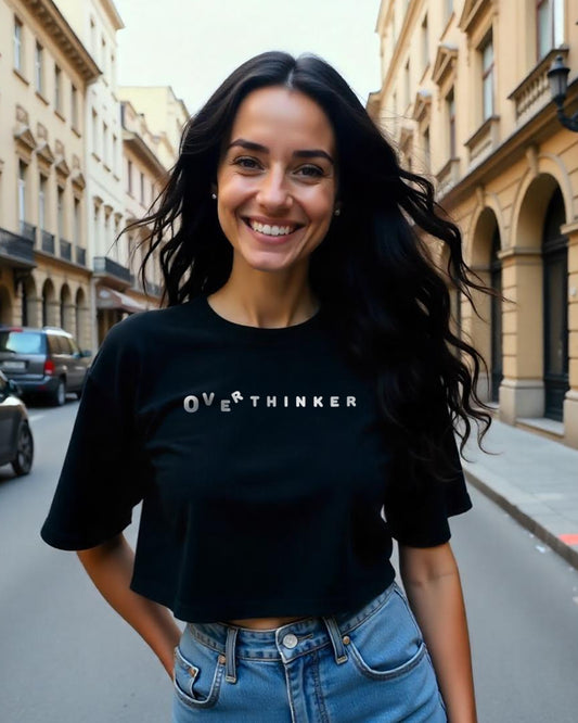 Overthinker Crop Top Women