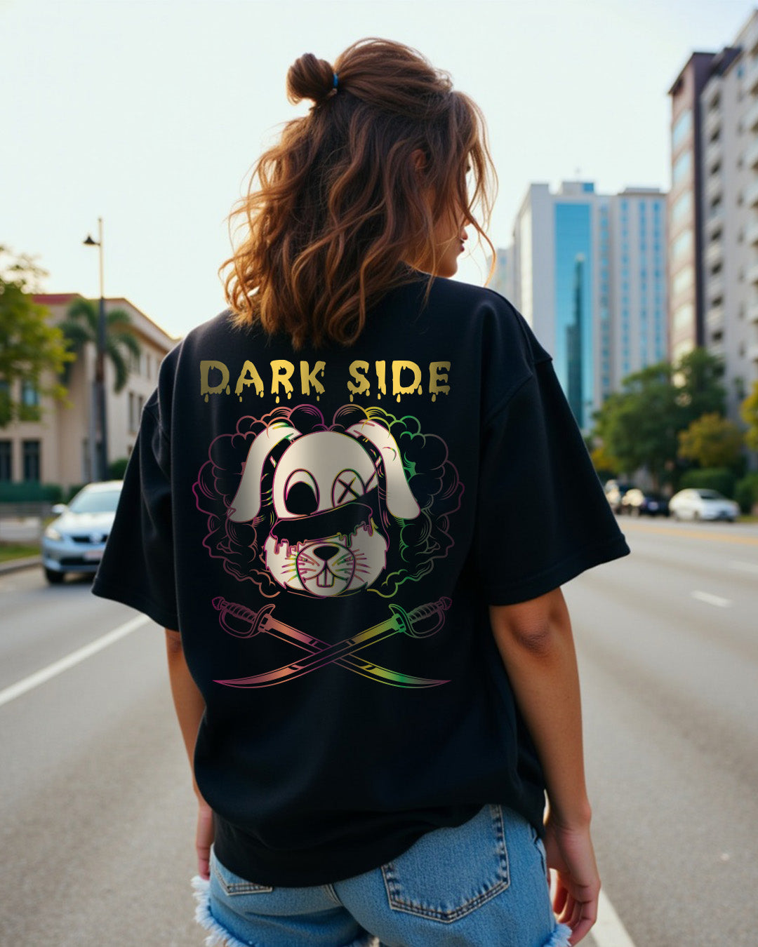 Dark Side Oversized Women Tshirt