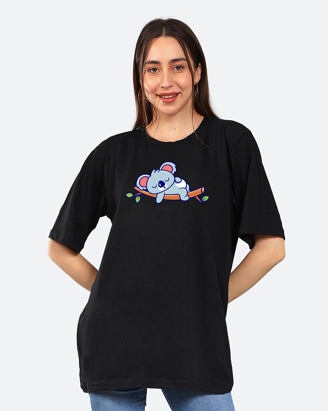 Sleepy Sloth Oversized Women Tshirt