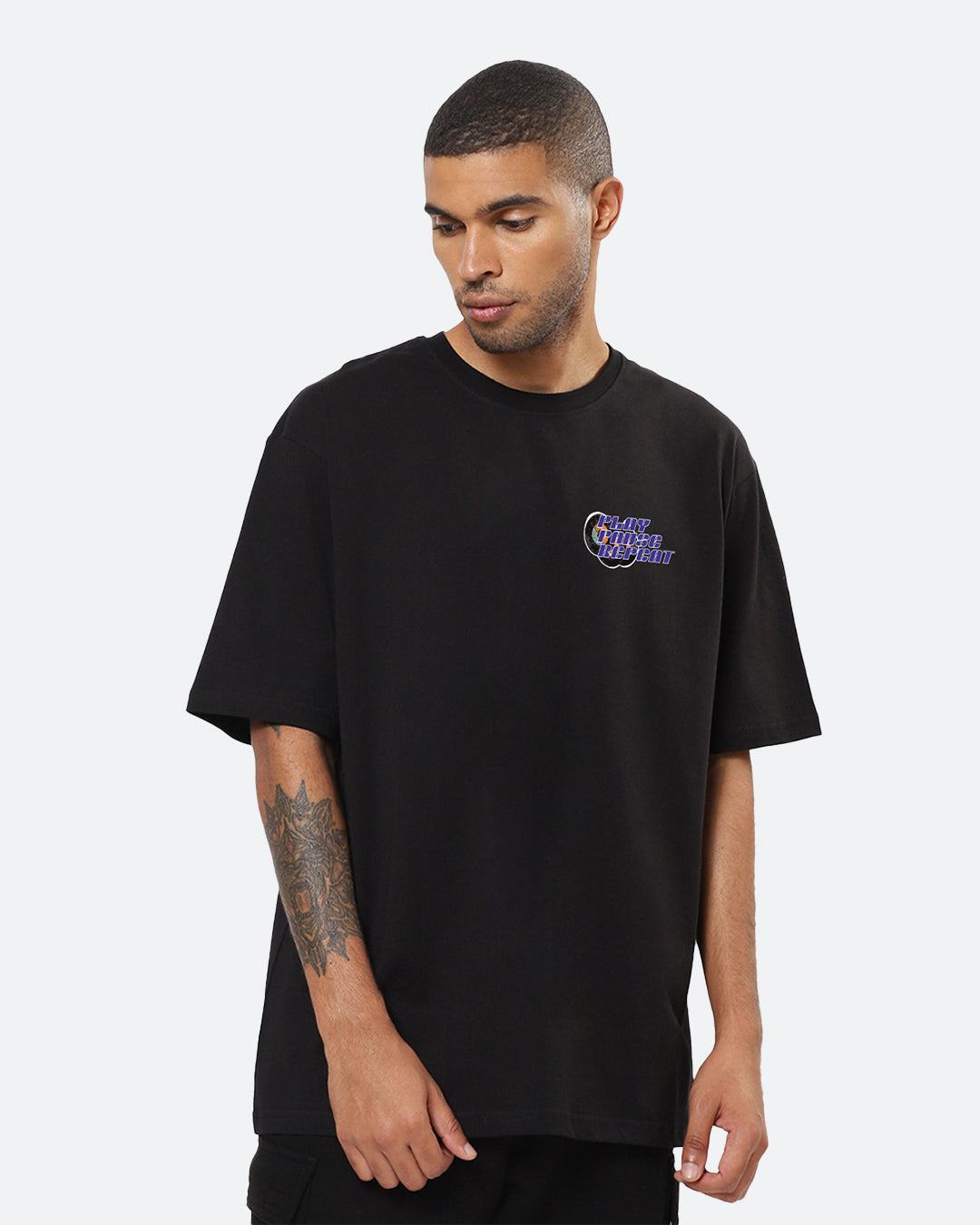 Play Pause Oversized Men's Tshirt