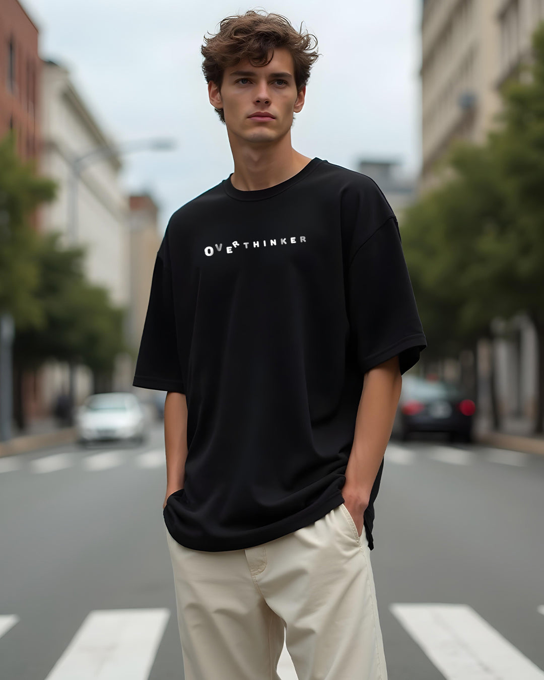 Overthinker Oversized Men's Tshirt
