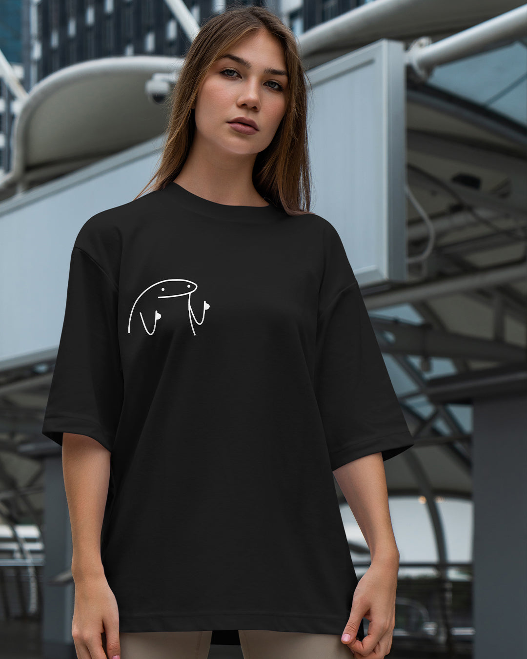 Meme Oversized Women Tshirt