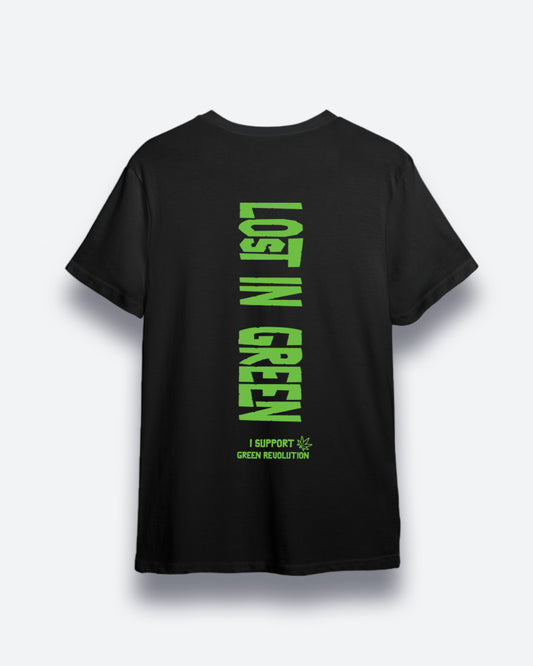Lost In Green Oversized Men's Tshirt
