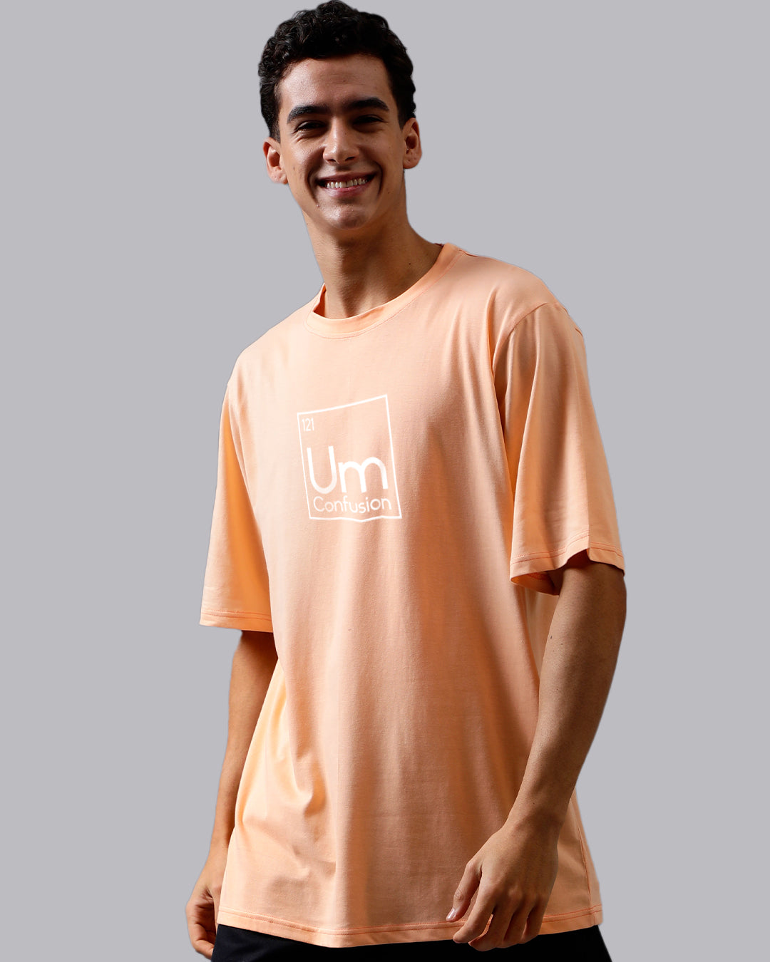 Confusion Peach Oversized Men's Tshirt
