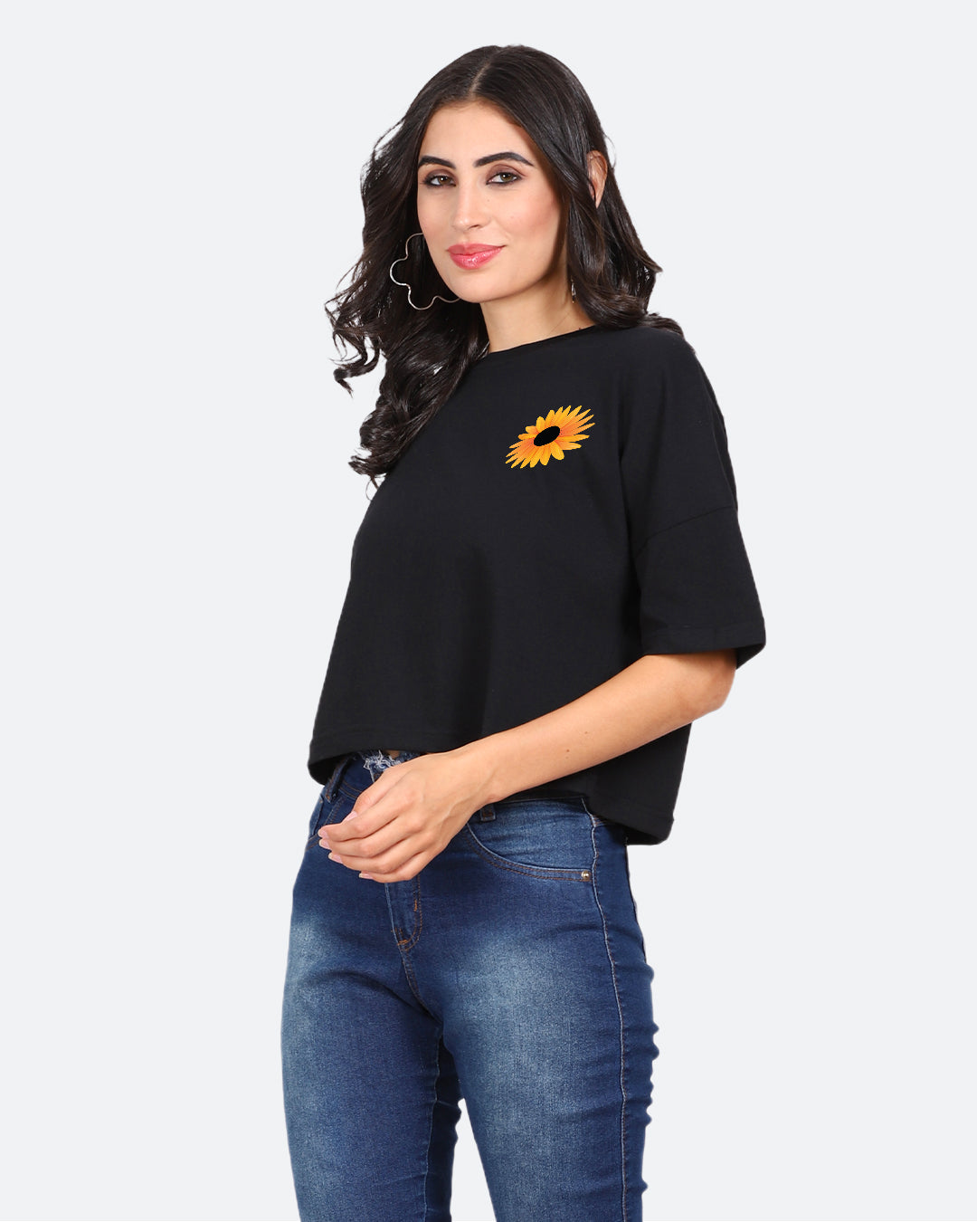 Sunflower Crop Top Women