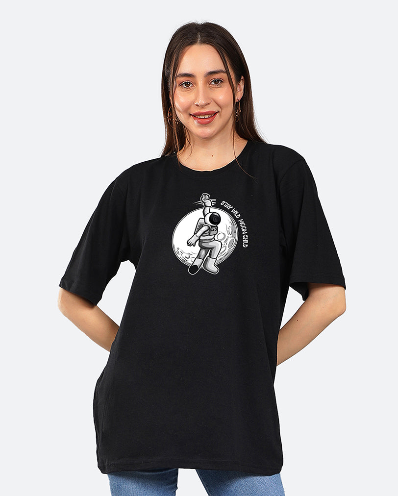 Moon Child Oversized Women Tshirt