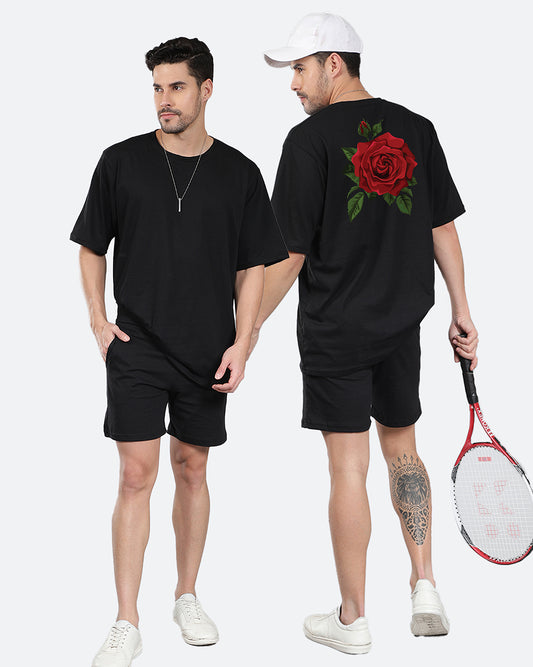 Rose Co-ord Set Oversize Men