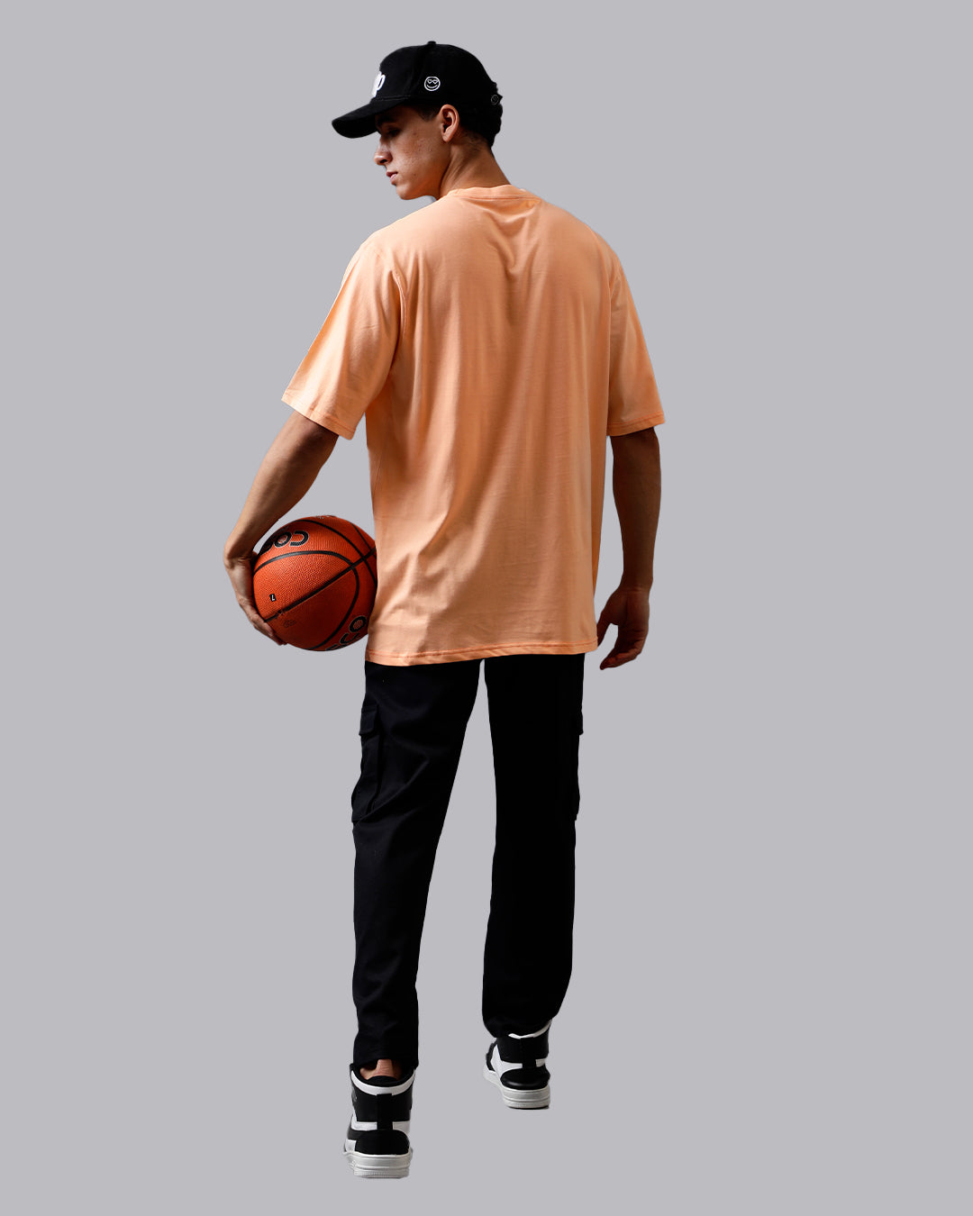 Alive Peach Oversized Men's Tshirt