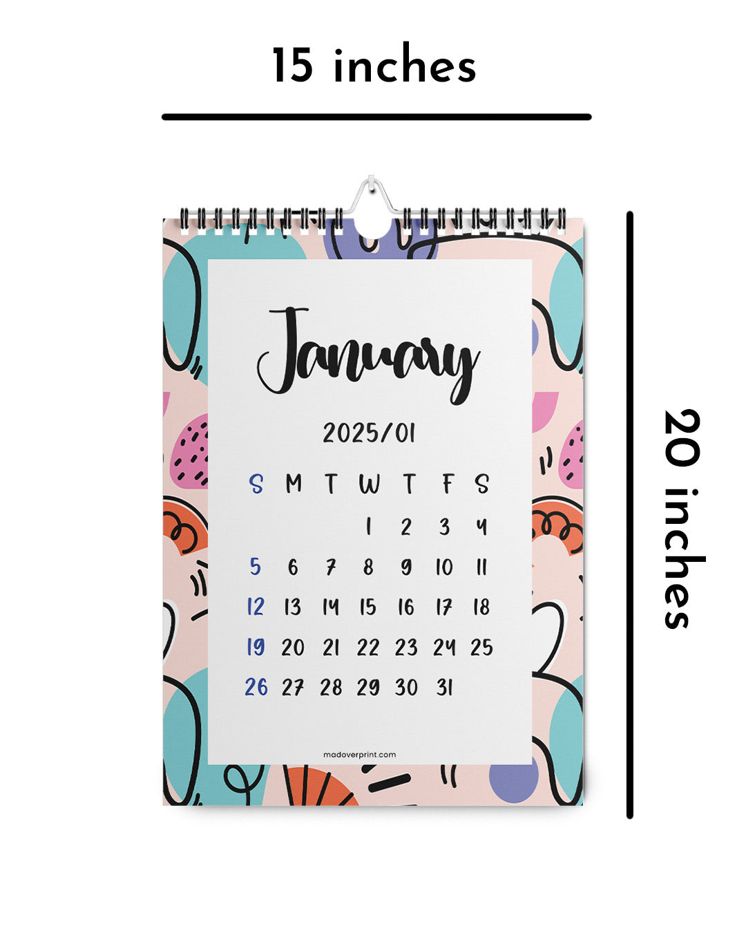 Flash Sale- Pattern Wall Calendar