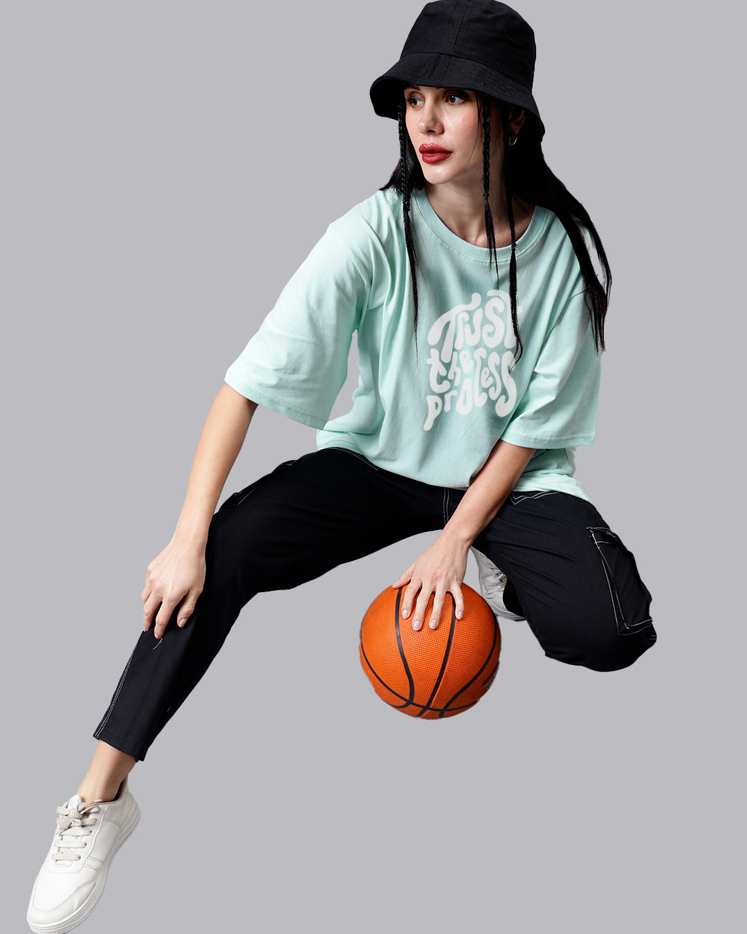 Trust The Process Oversized Women Tshirt