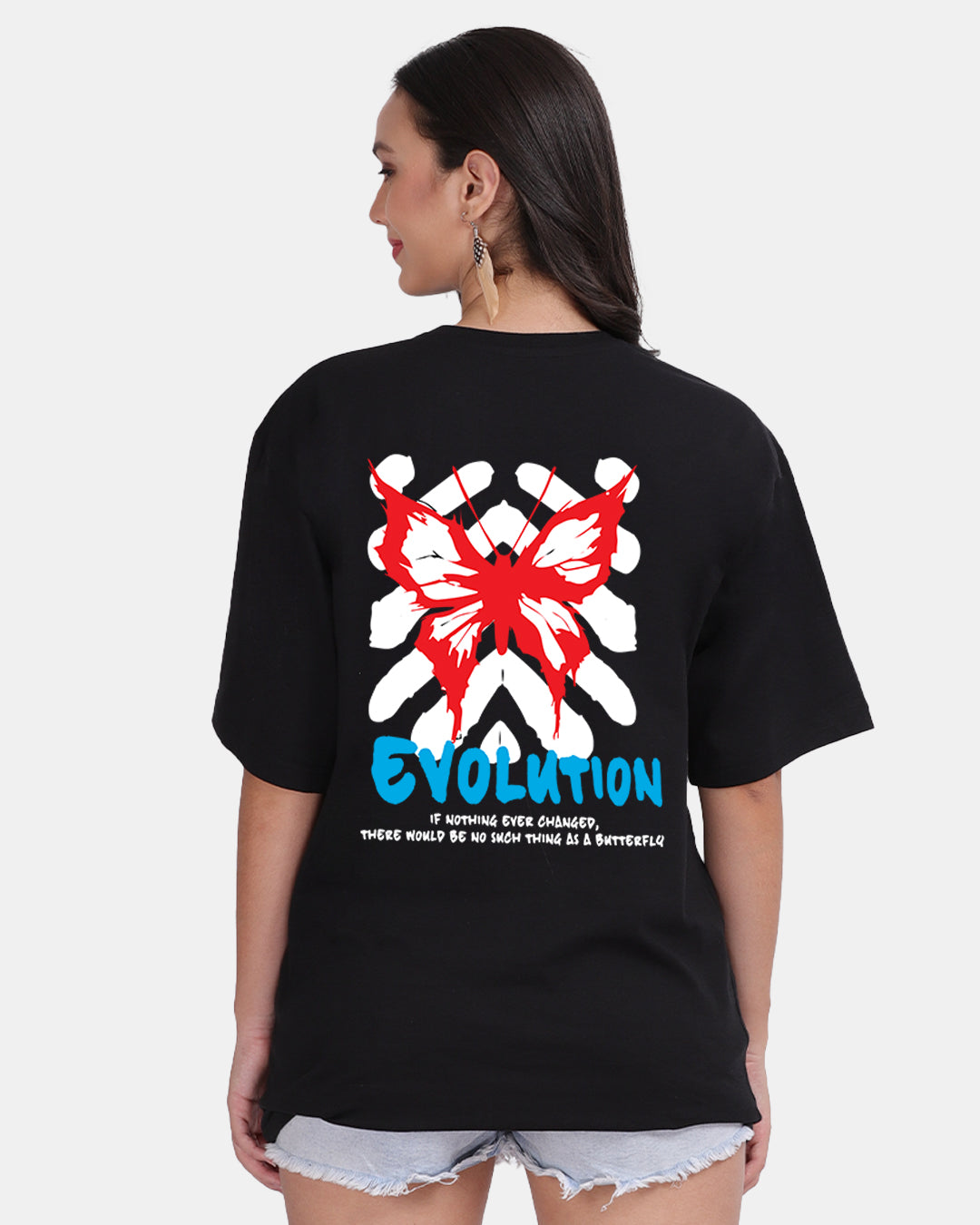 Evolution Oversized Women Tshirt