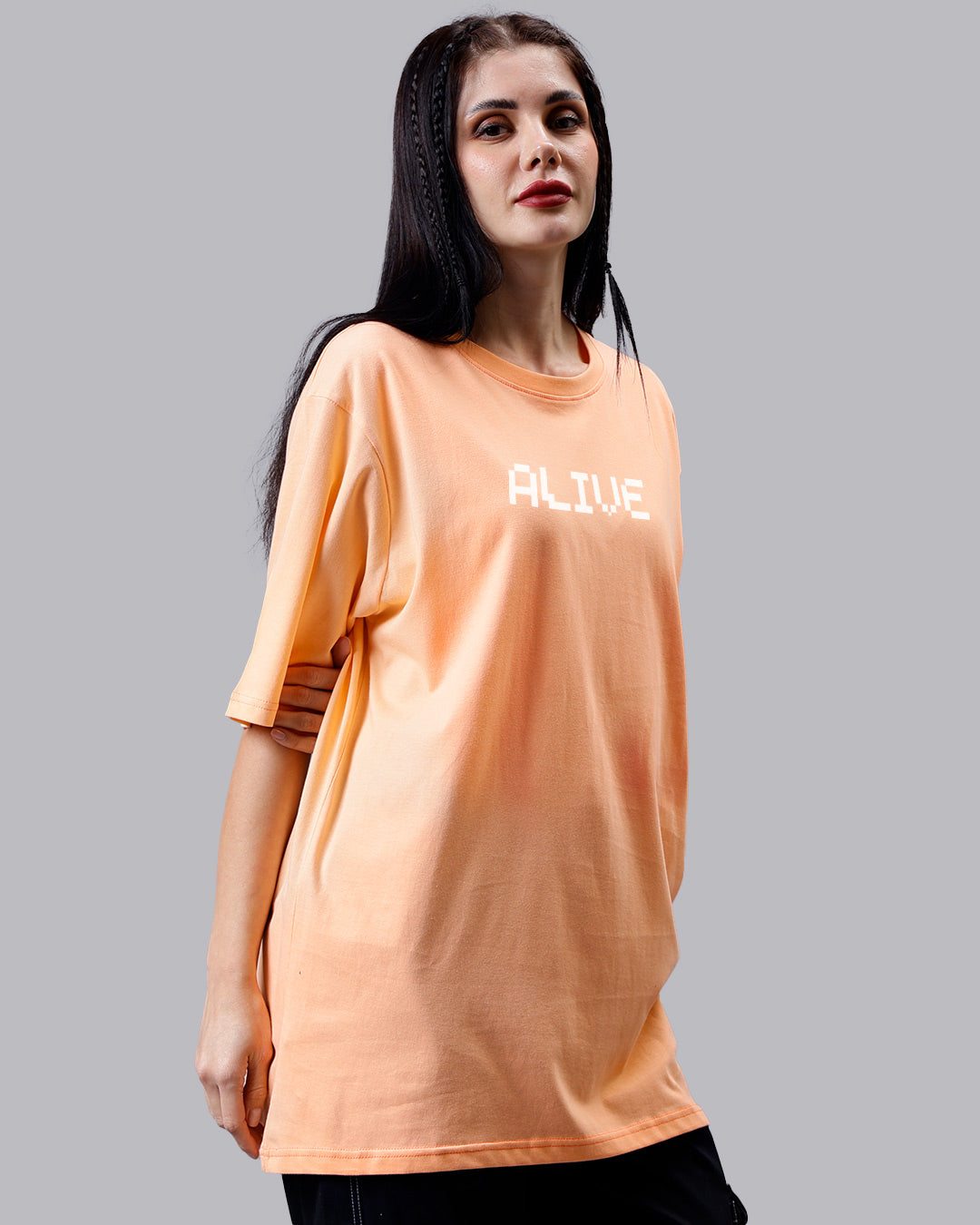 Alive Oversized Women Tshirt