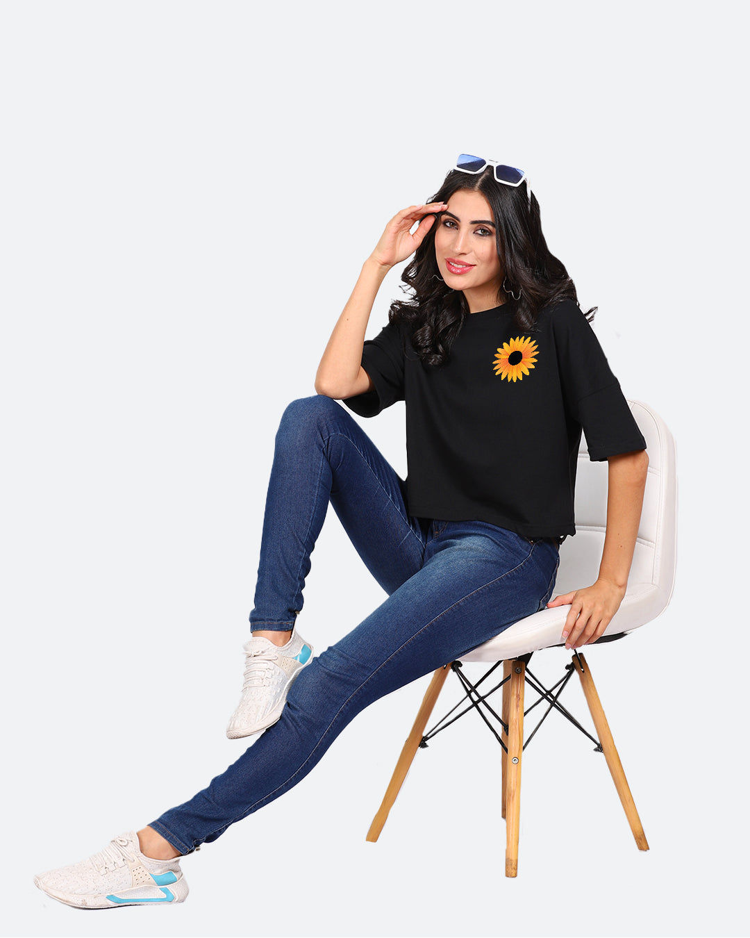 Sunflower Crop Top Women