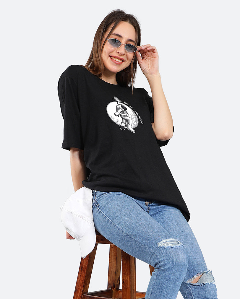 Moon Child Oversized Women Tshirt