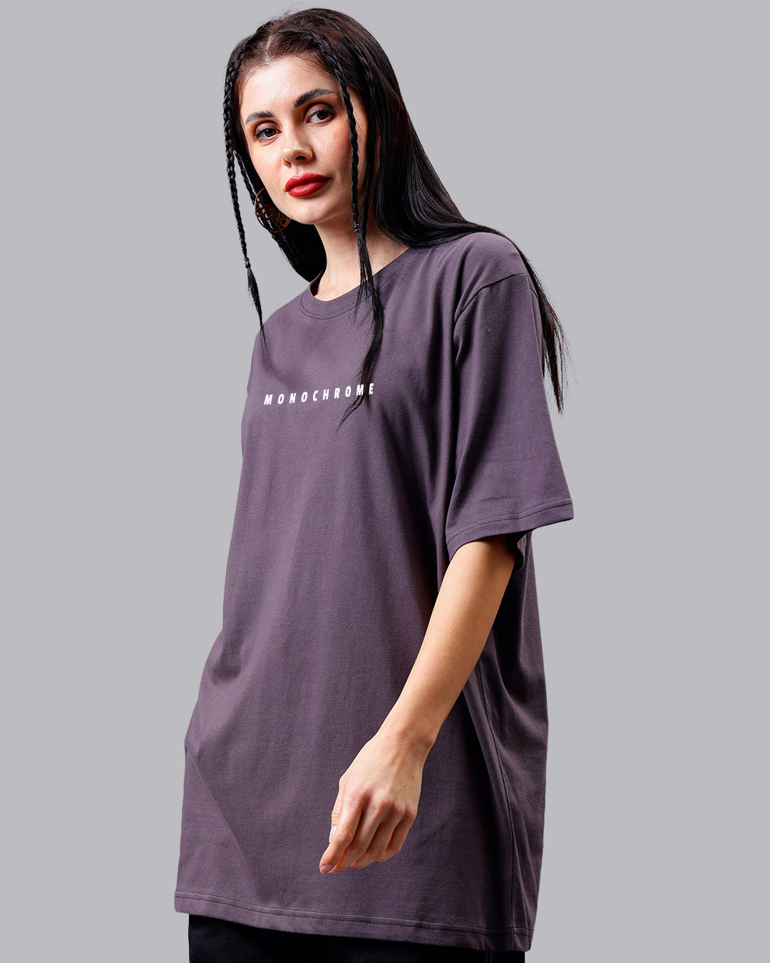 Monochrome Oversized Women Tshirt
