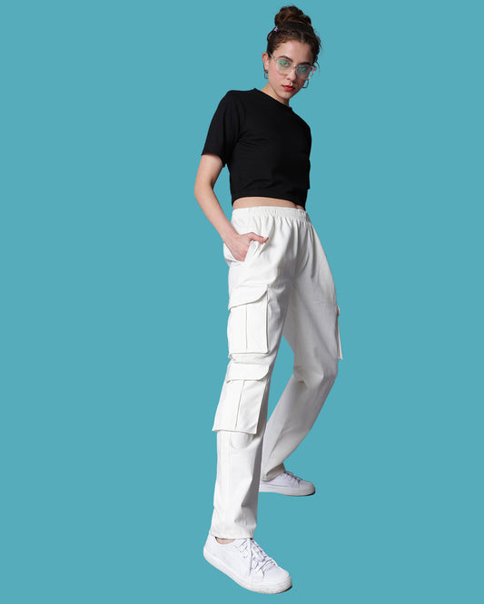 Off White 3 Pocket Women Cargo