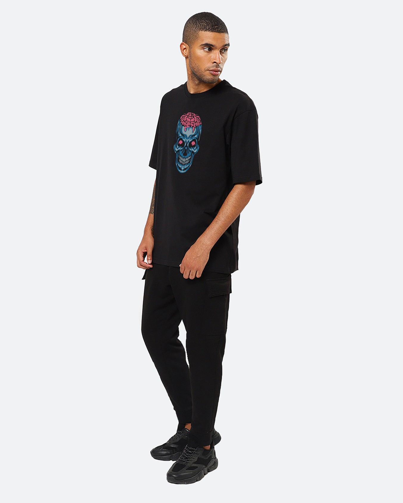 Brained Out Oversized Men's Tshirt