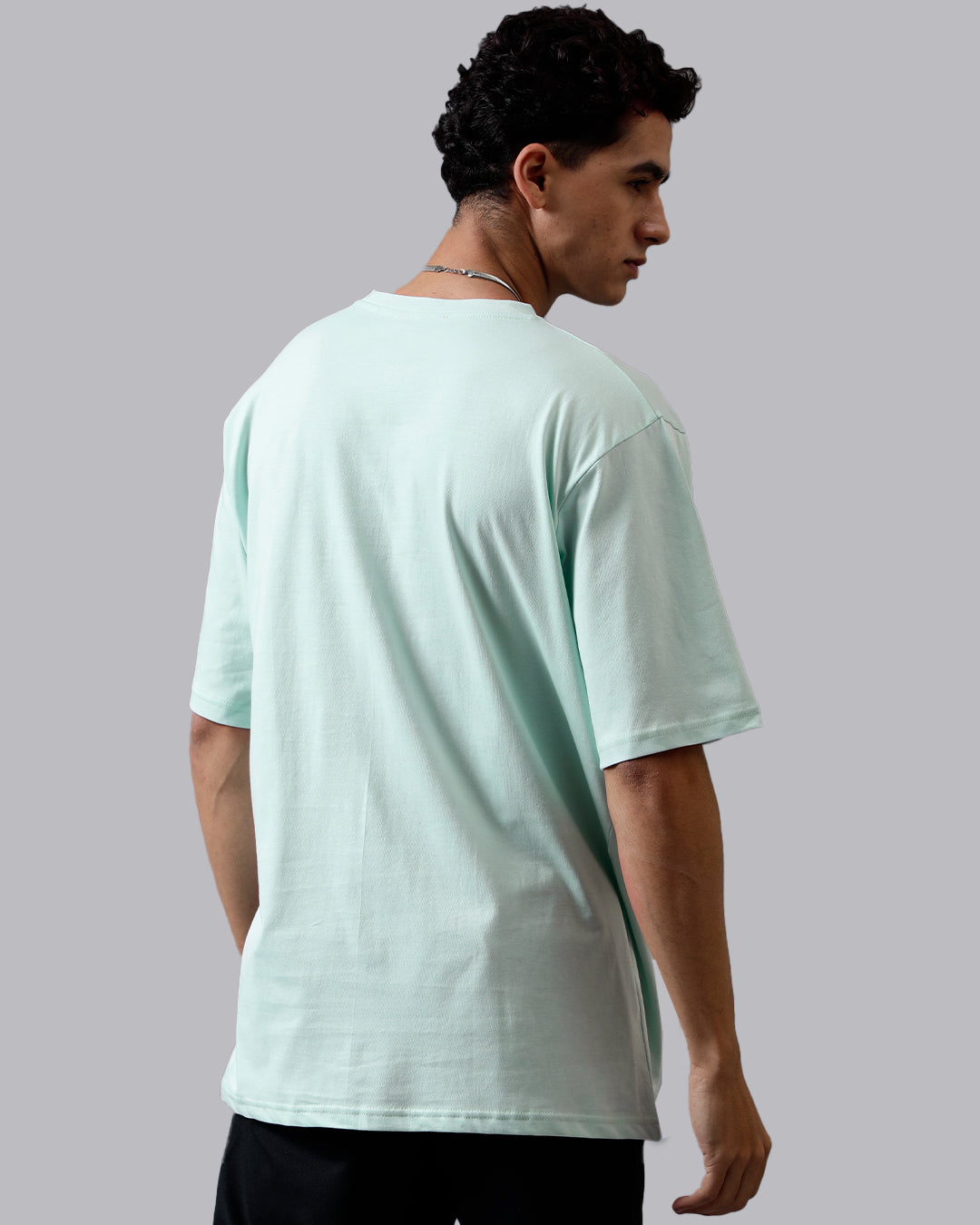 Be Bright Mint Blue Oversized Men's Tshirt