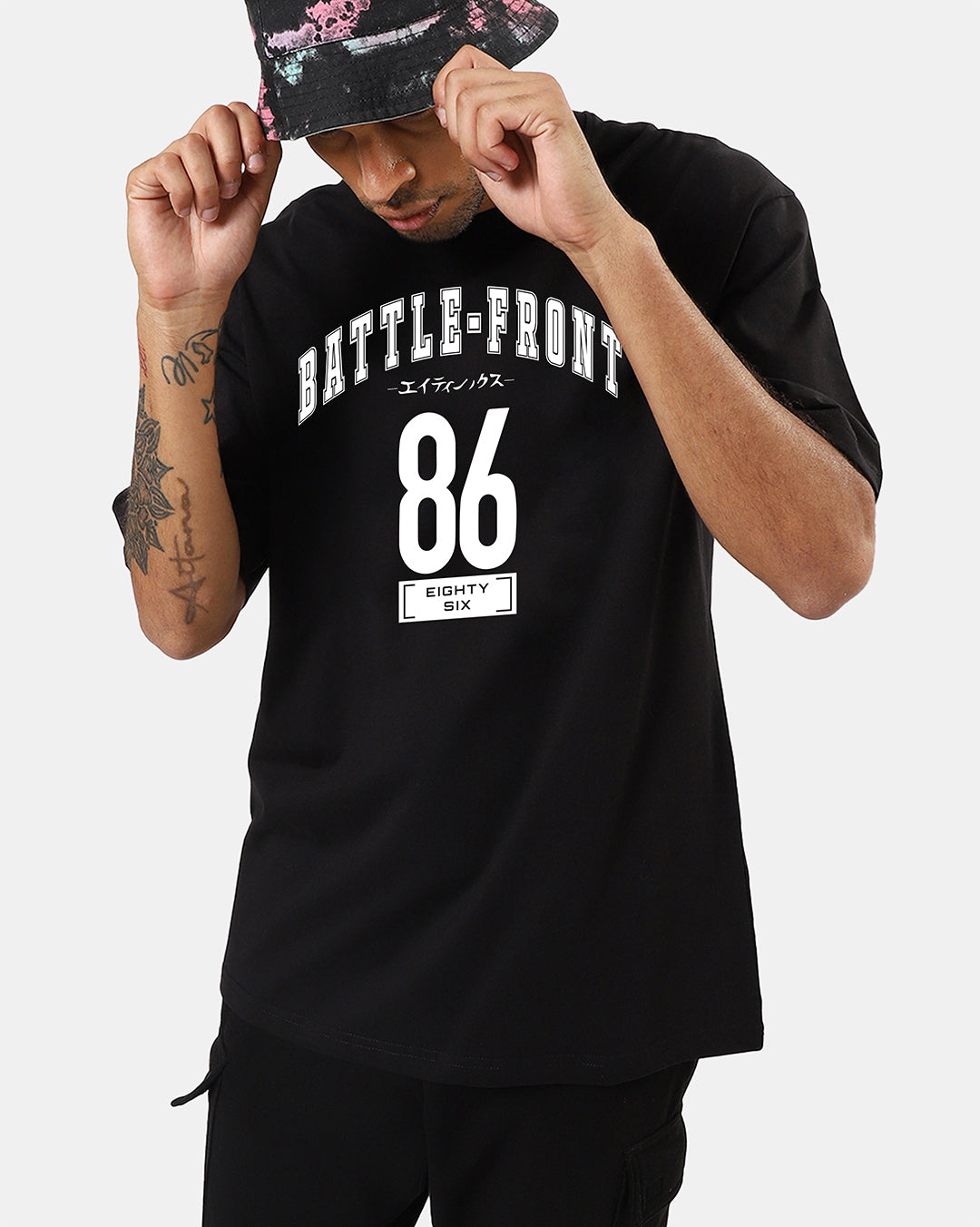 Battle Front Oversized Men's Tshirt