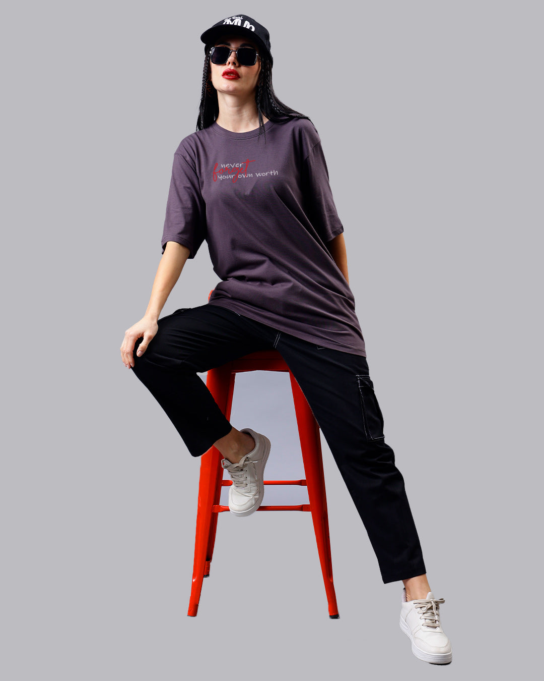 Never Forget Oversized Women Tshirt