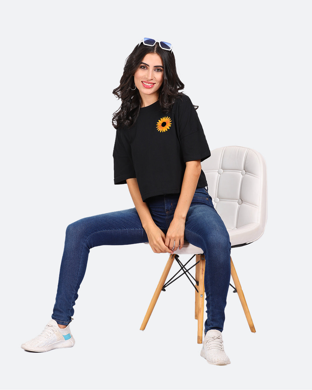 Sunflower Crop Top Women