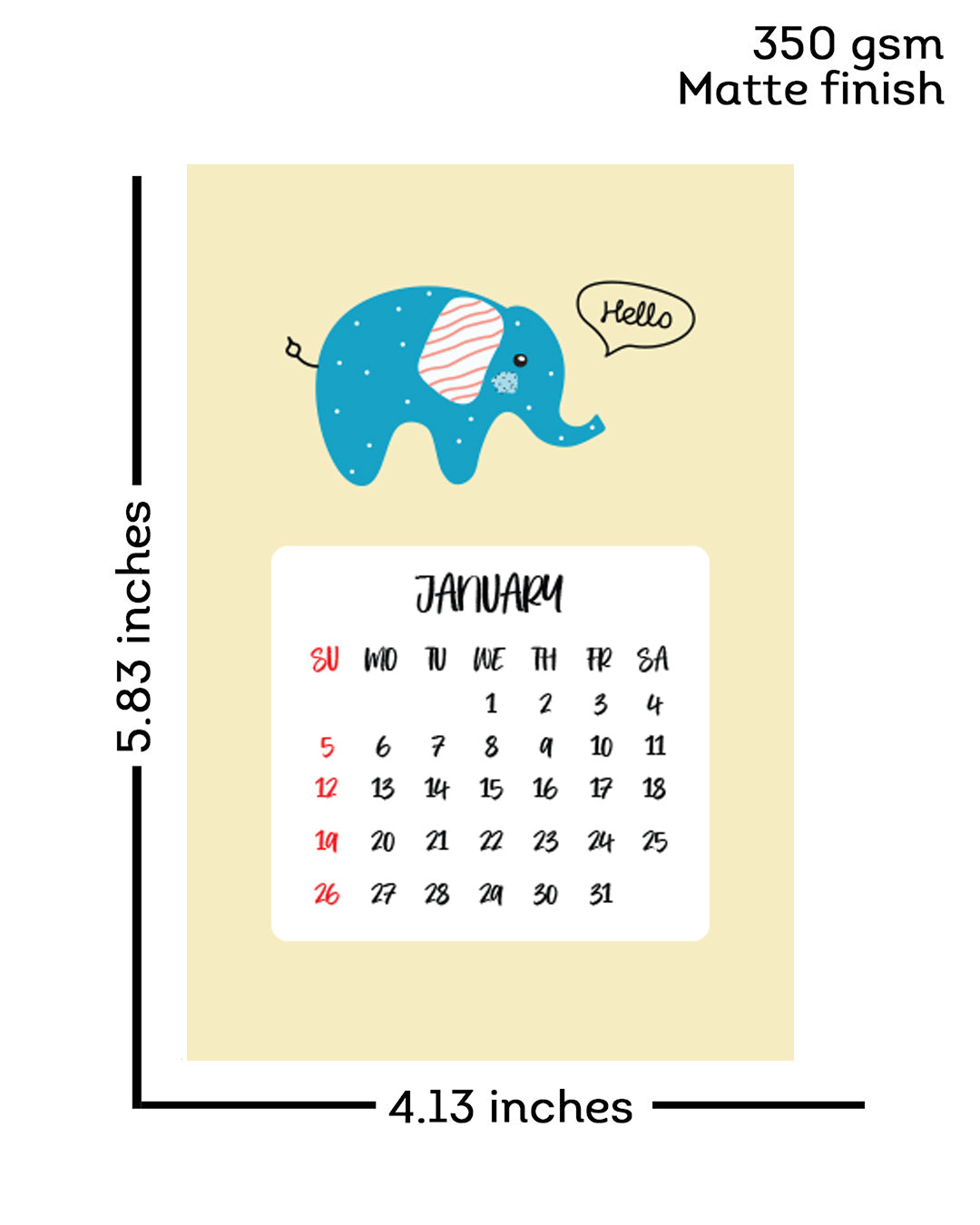 Flash Sale- Animal Calendar