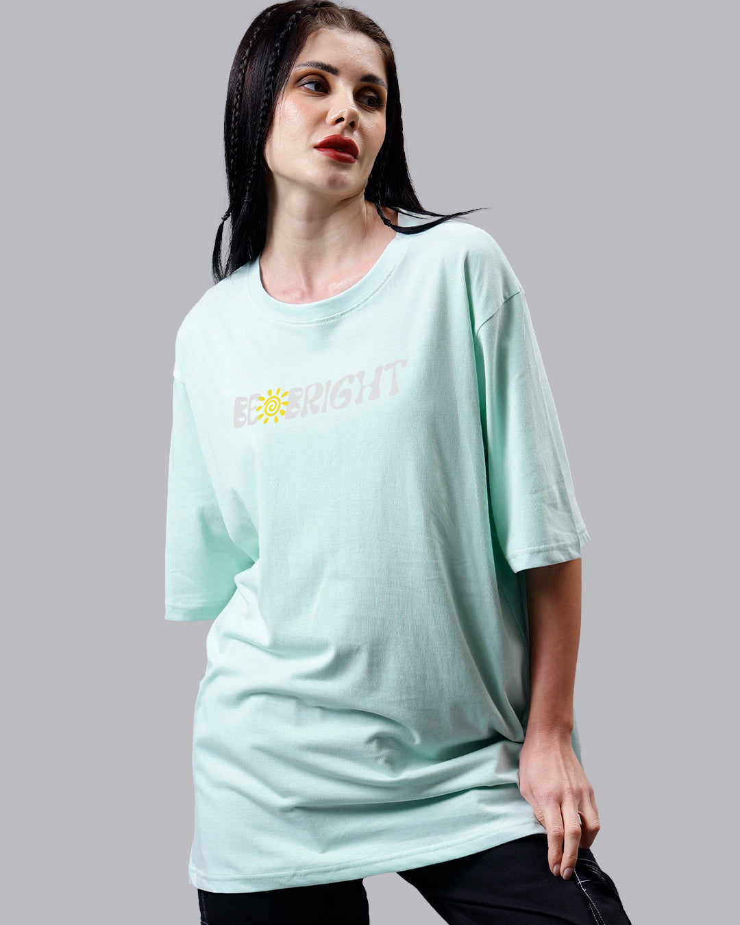 Be Bright Oversized Women Tshirt
