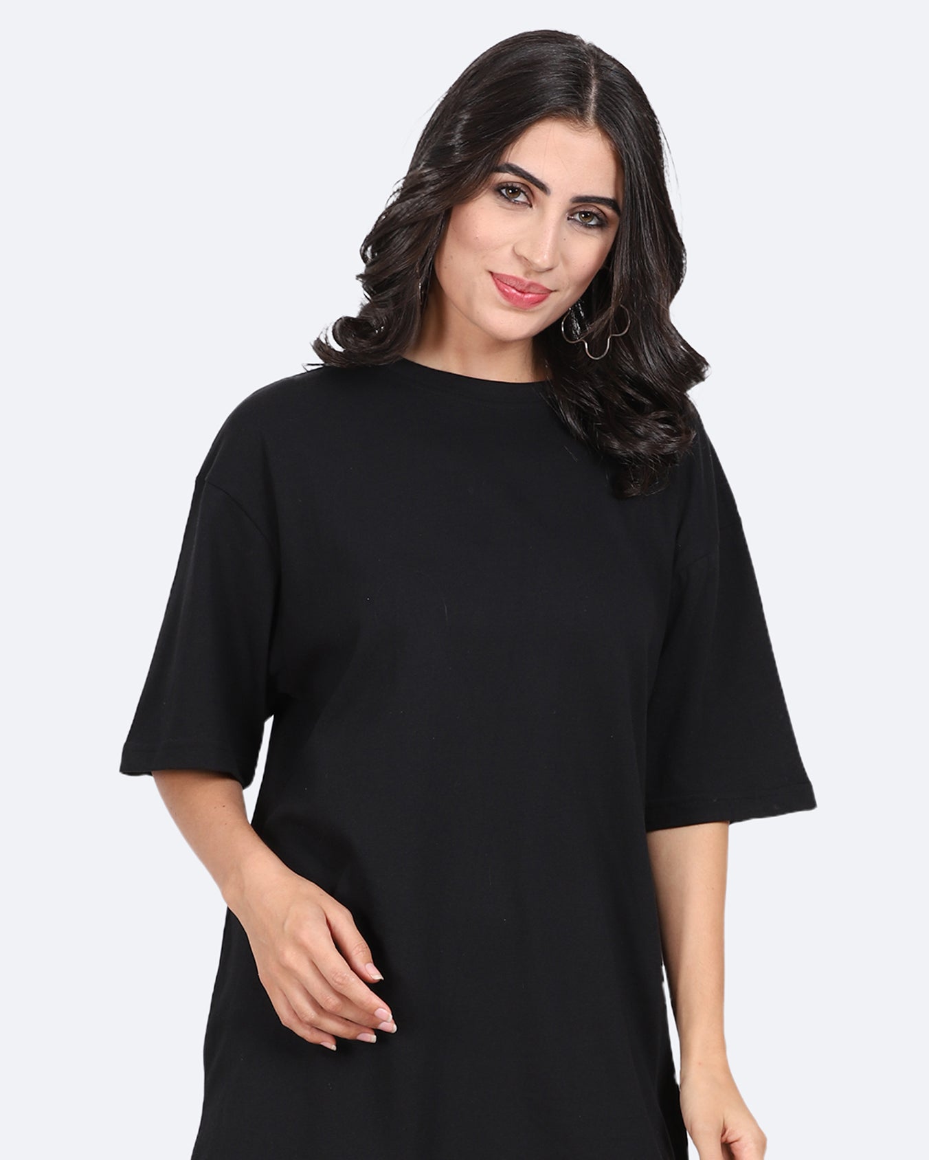 Women Black Oversized Dress