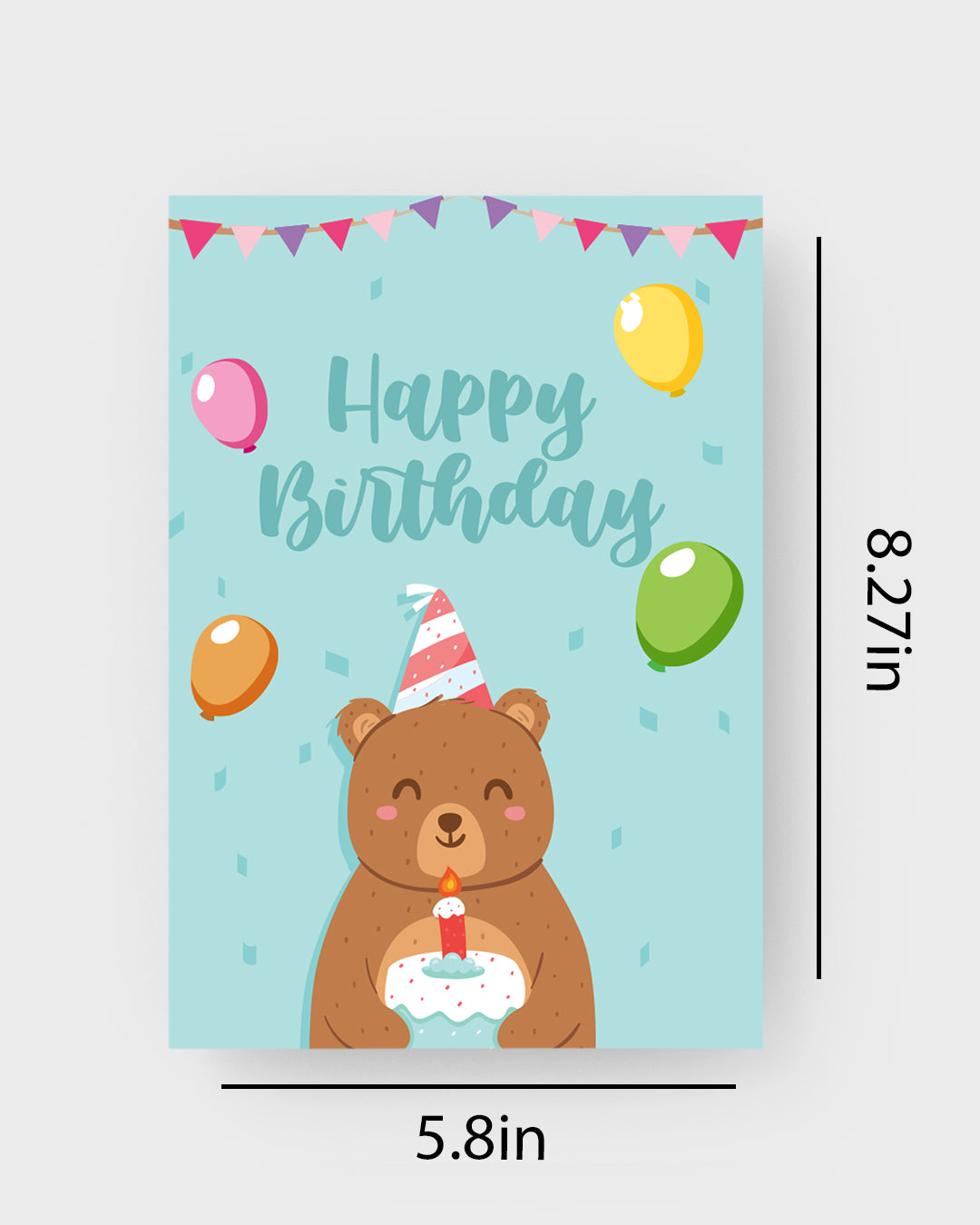 Bear Birthday Greeting Card