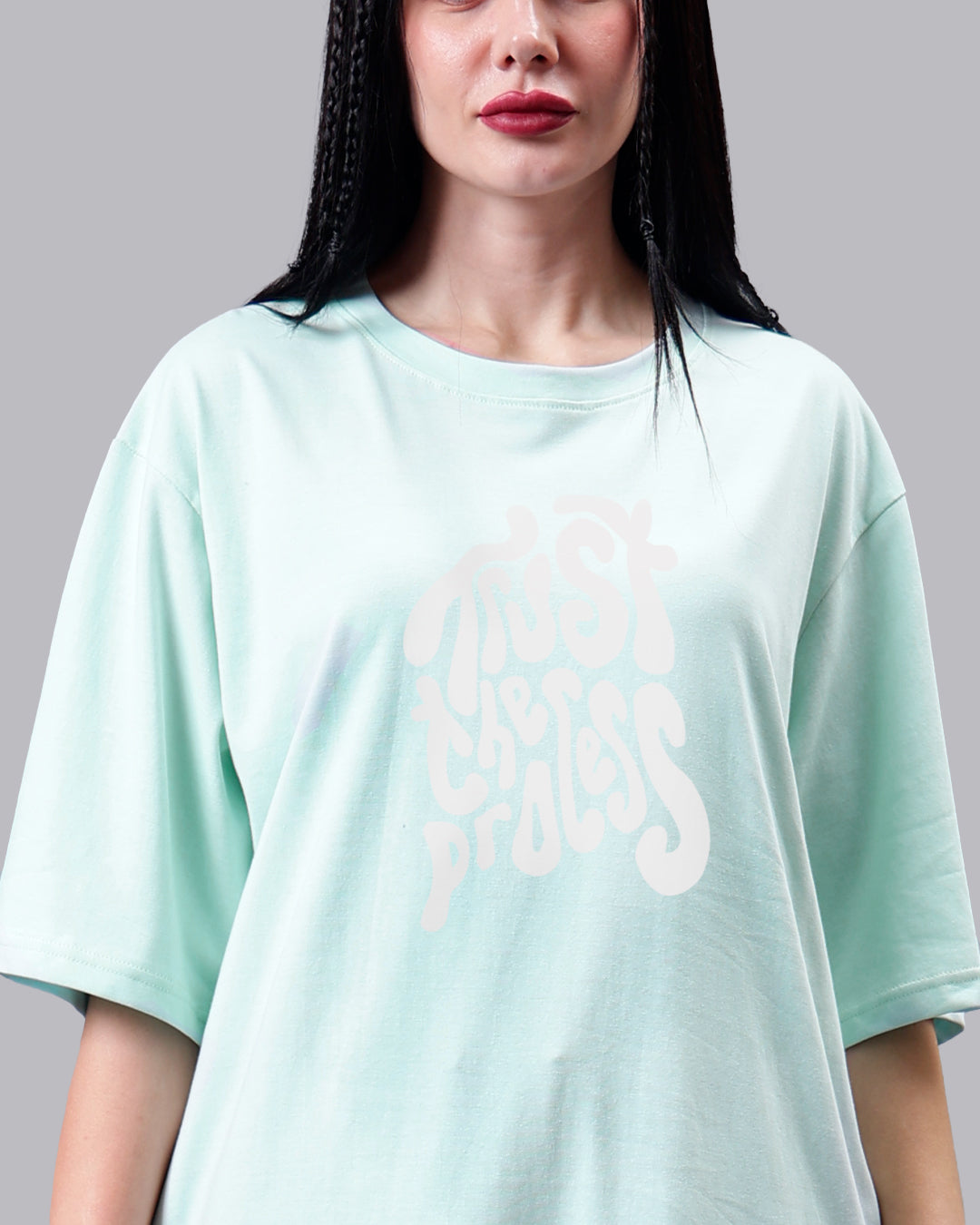 Trust The Process Oversized Women Tshirt