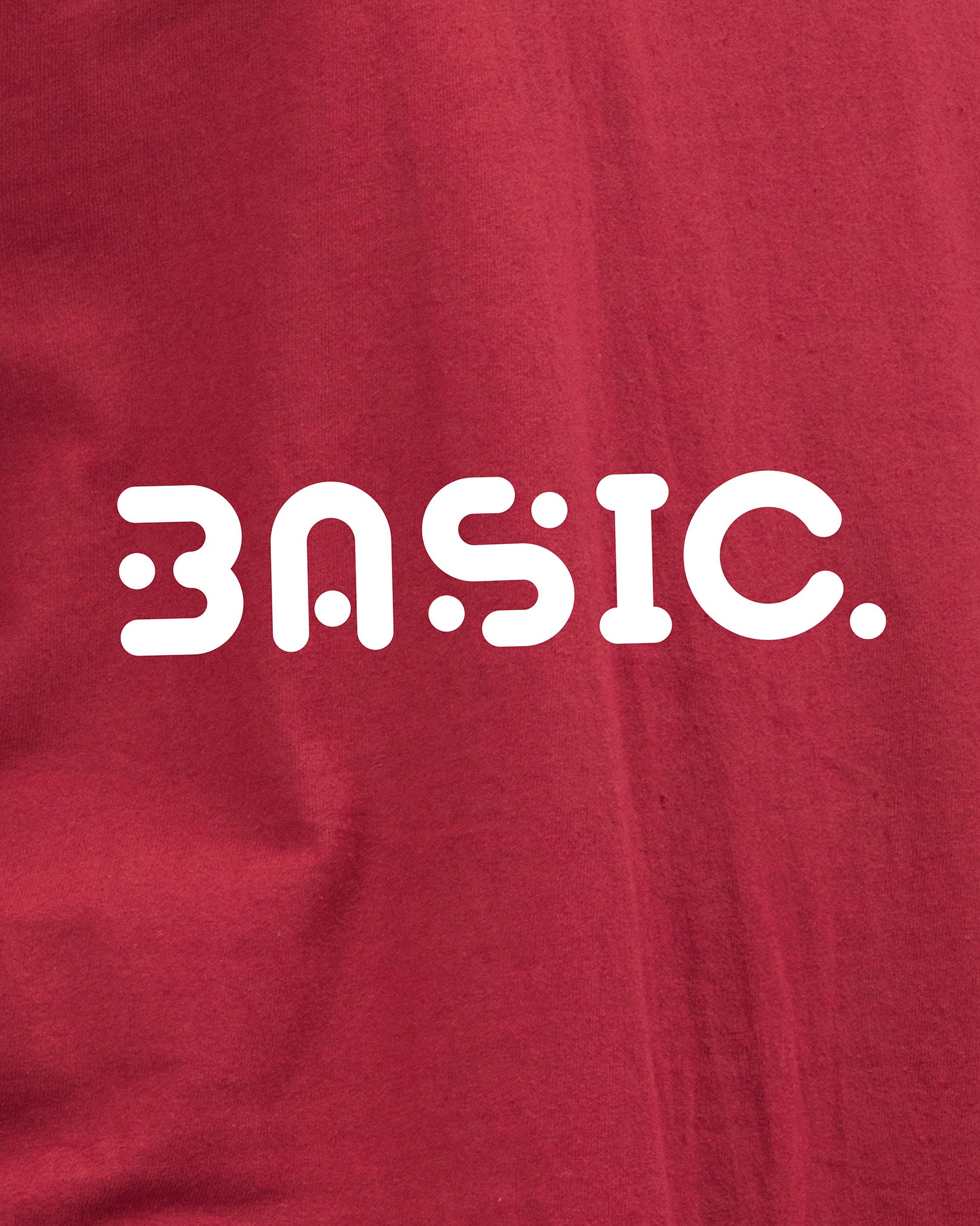 B.a.s.i.c Maroon Oversized Men's Tshirt