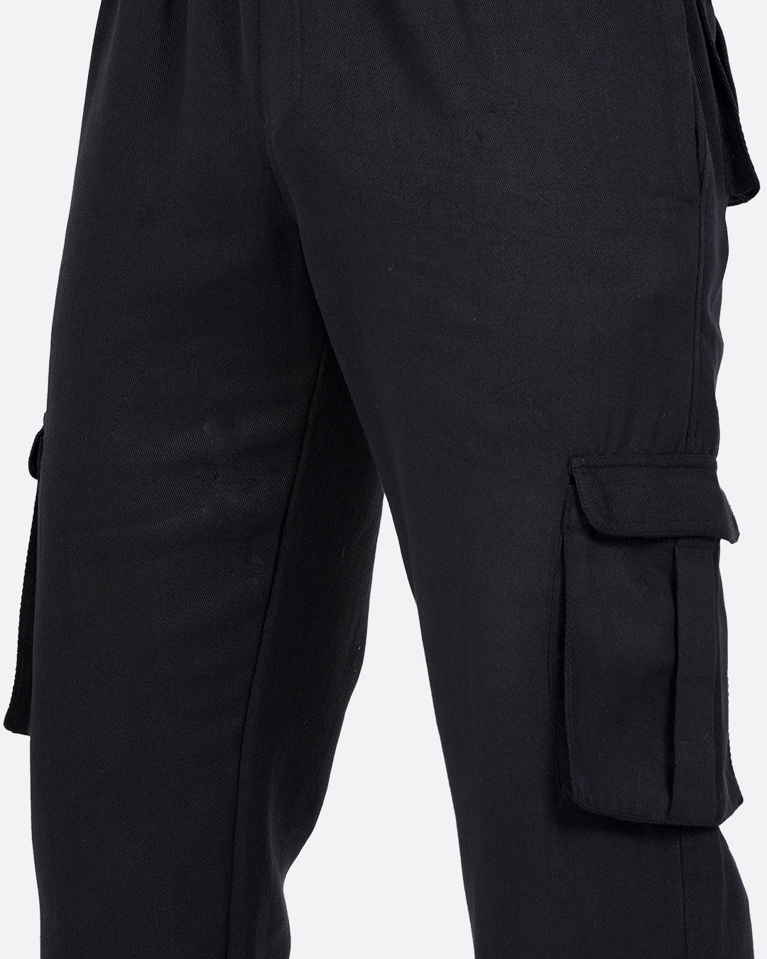 Black Men Cargo Joggers
