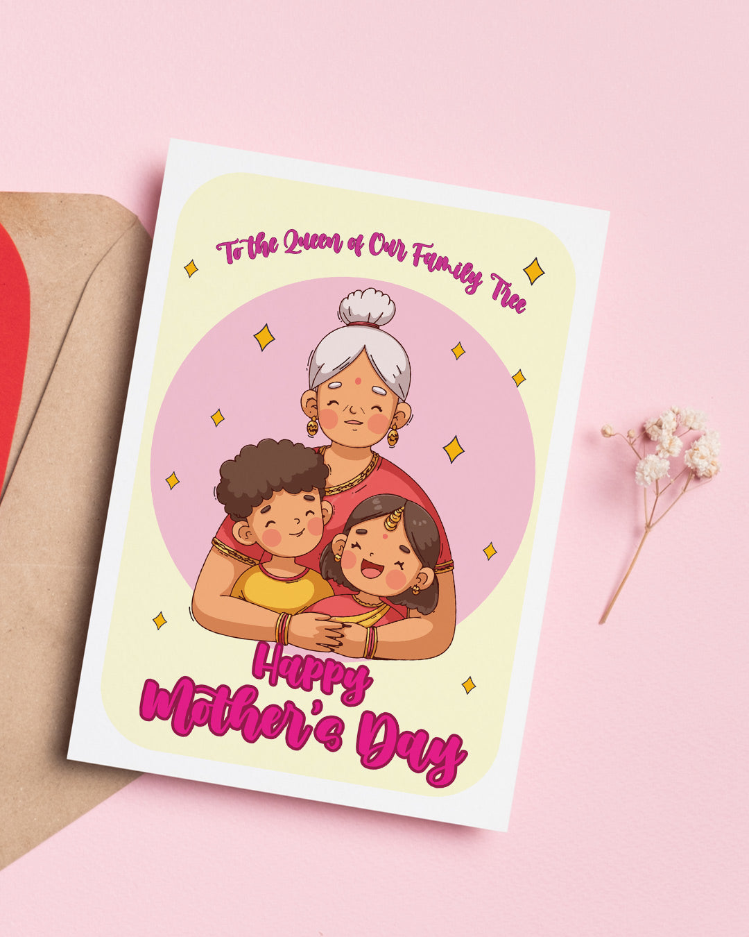 Flash Sale- Family Queen Mother's Day Card