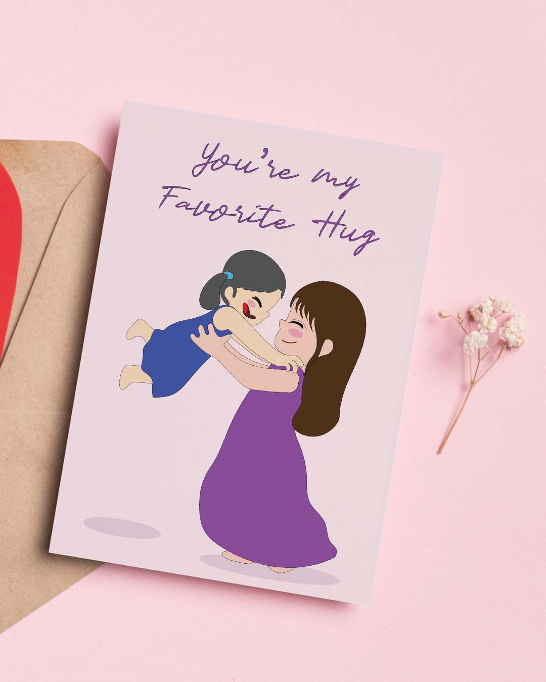 Flash Sale- Favourite Hug Mother's Day Card