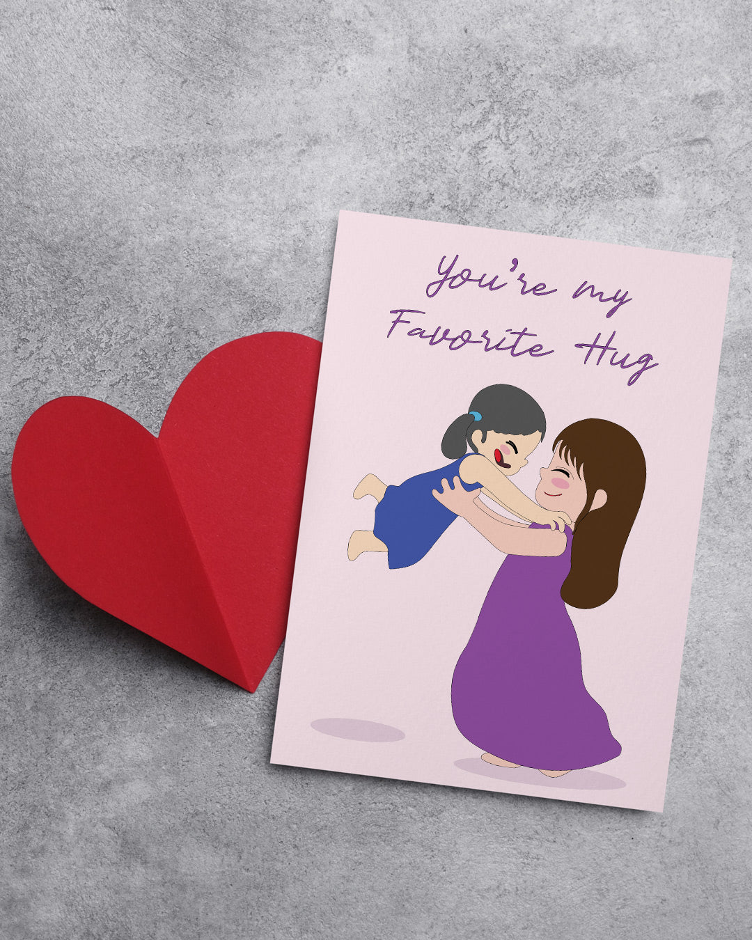 Flash Sale- Favourite Hug Mother's Day Card