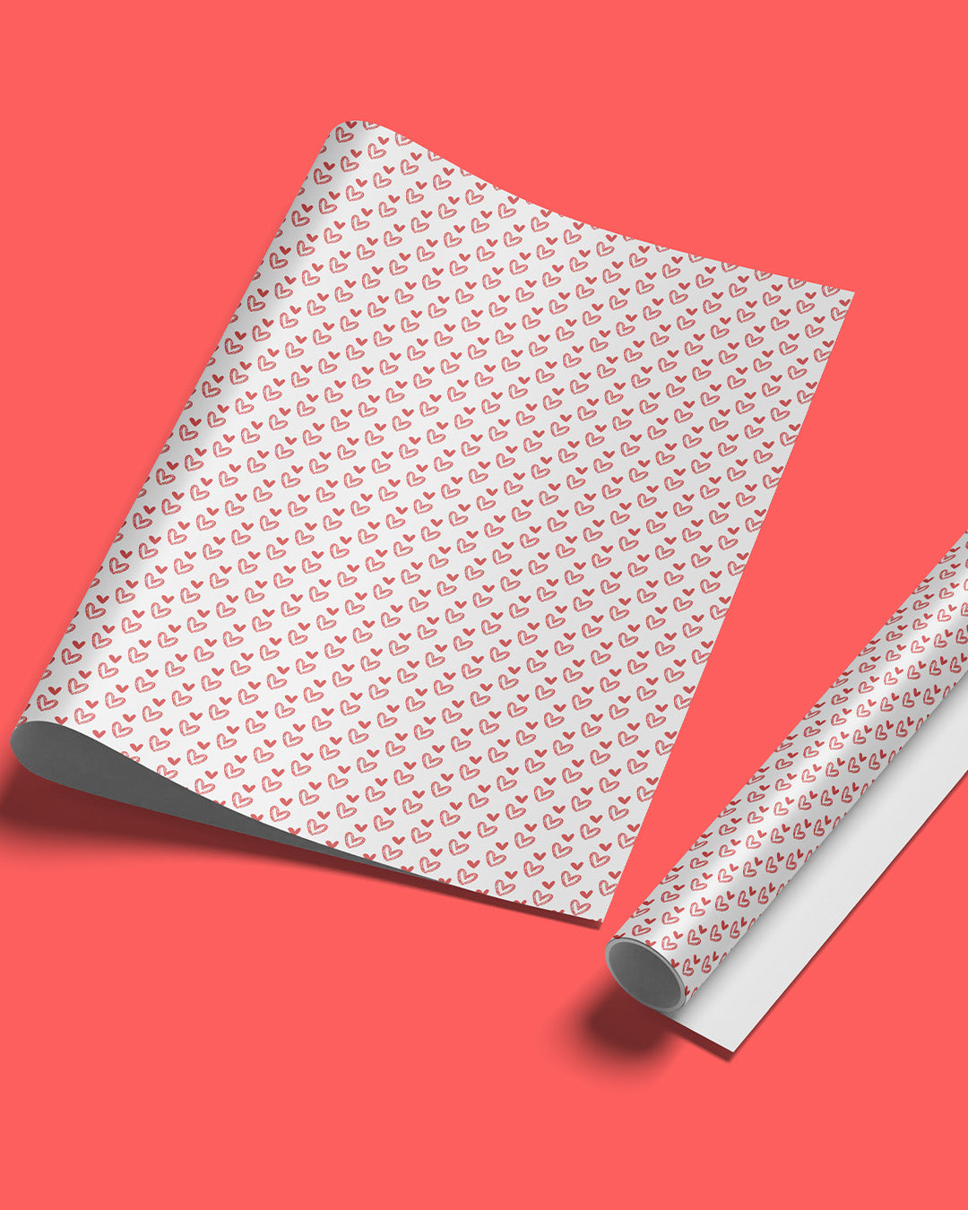 Flash Sale- Big Hearts Wrapping Paper (Set Of 5)