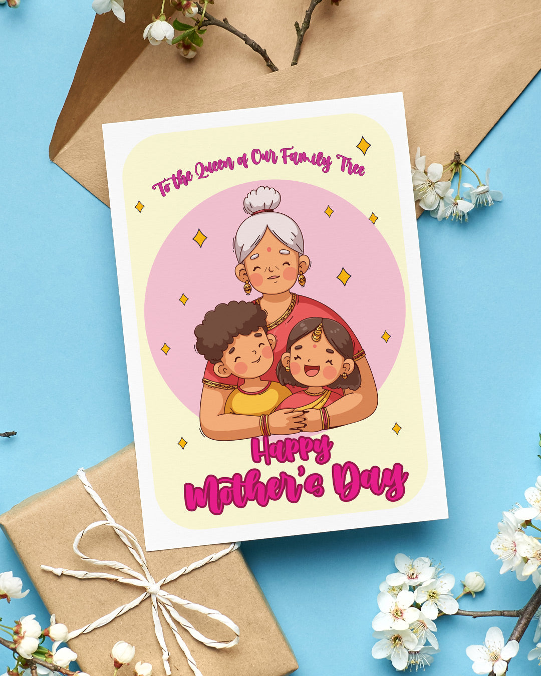 Flash Sale- Family Queen Mother's Day Card