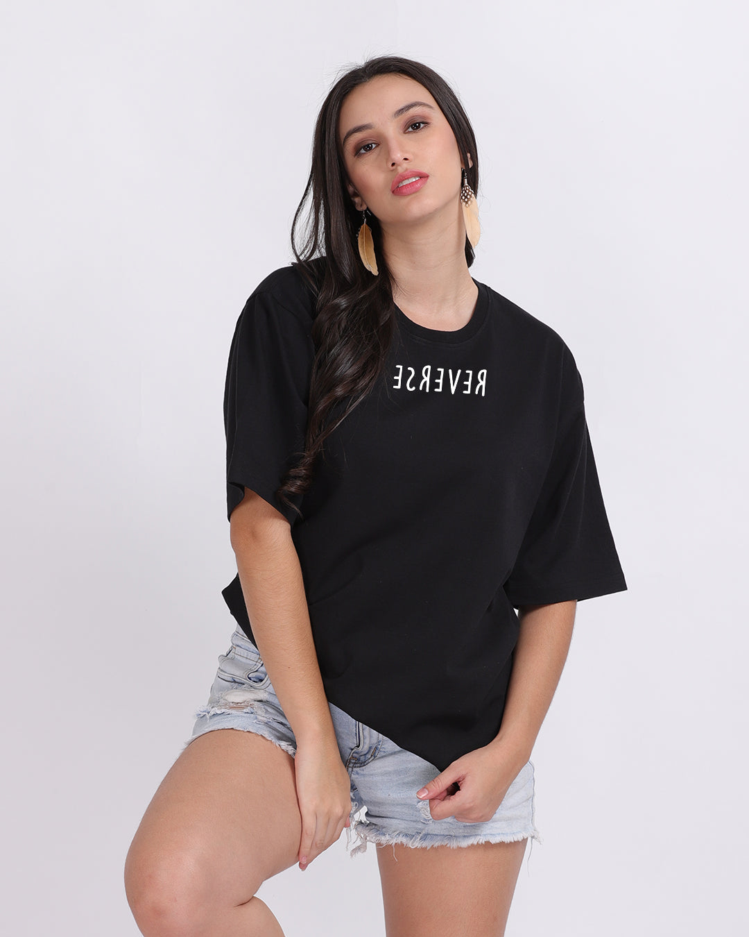 Reverse Oversized Women Tshirt