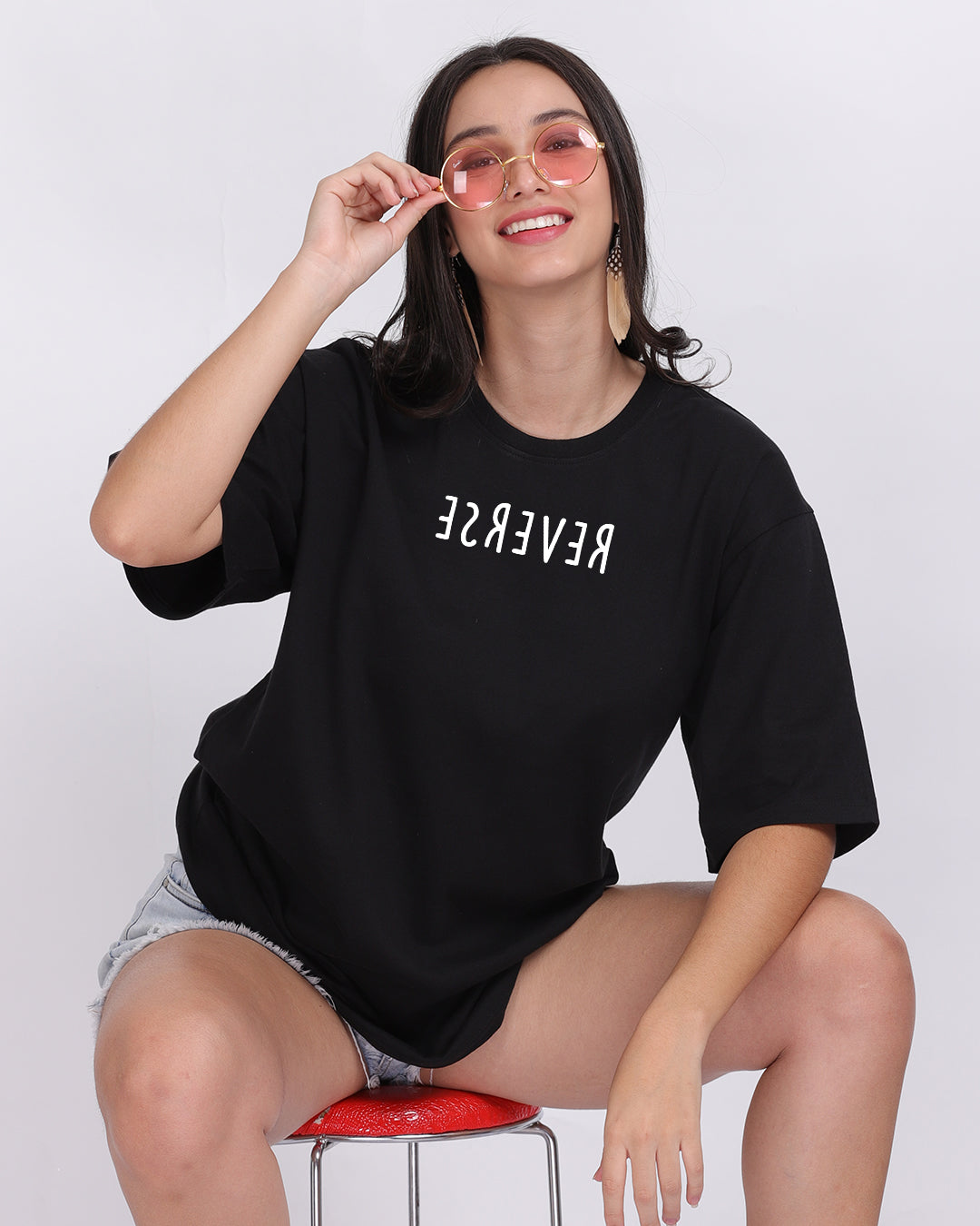 Reverse Oversized Women Tshirt
