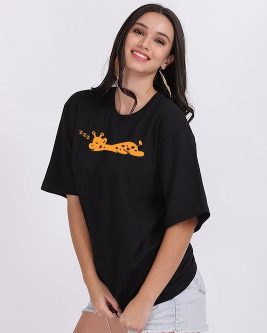 Giraffe Oversized Women Tshirt