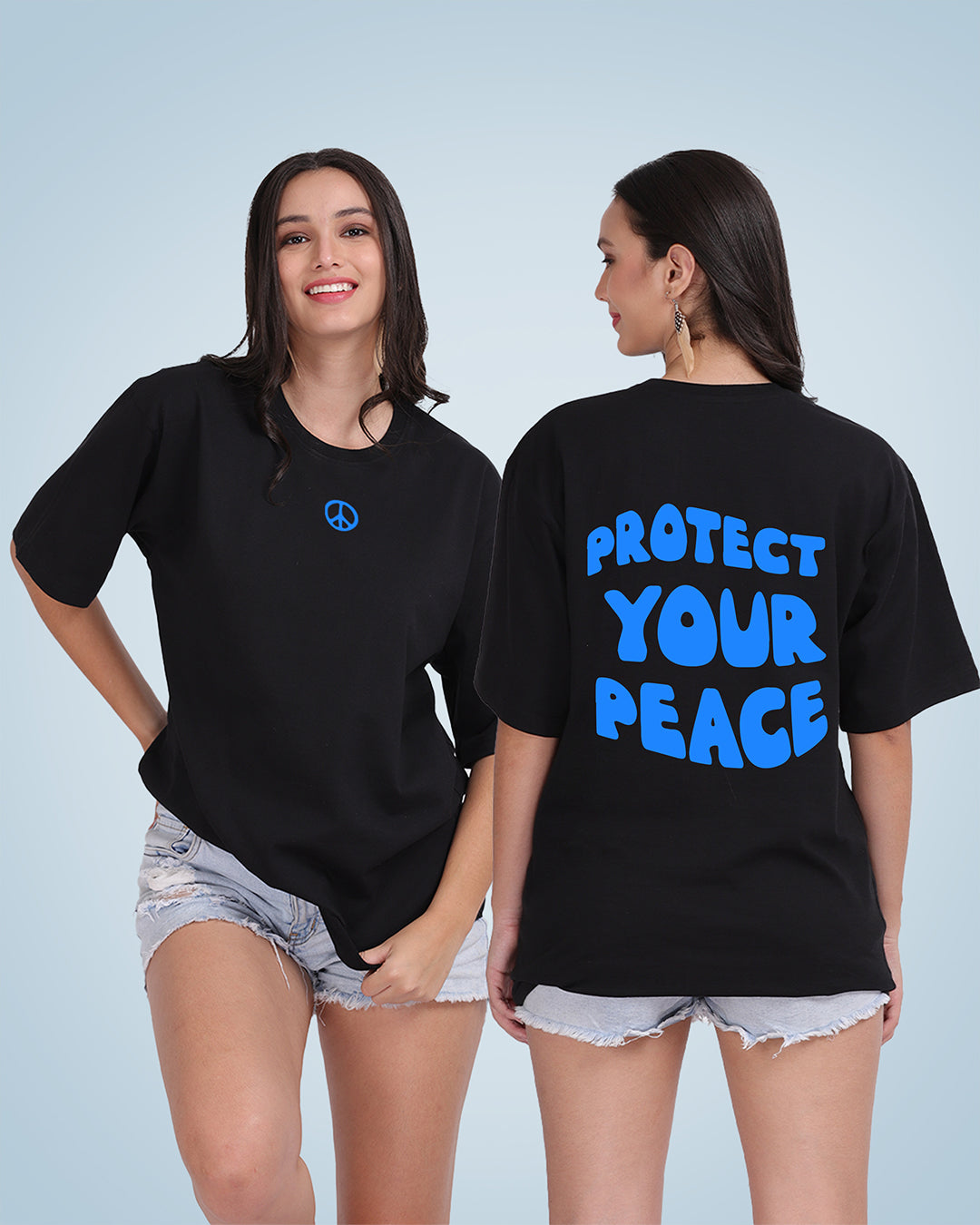 Protect Your Peace Oversized Women Tshirt