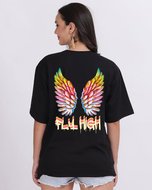 Fly High Oversized Women Tshirt