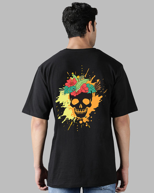 Colourful Skull Oversized Men's Tshirt