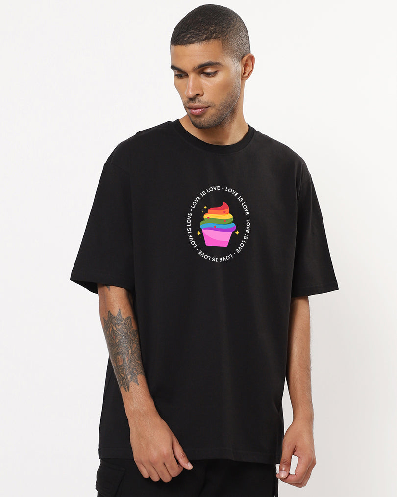 Love Is Love Oversize Pride Men Tshirt