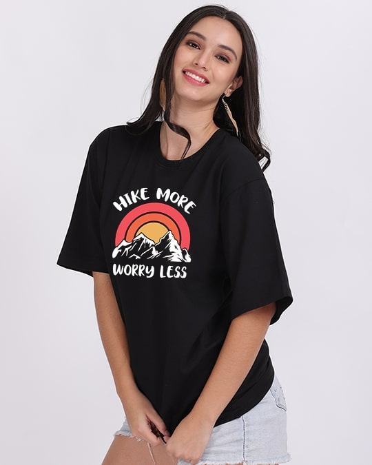 Hike More Oversized Women Tshirt