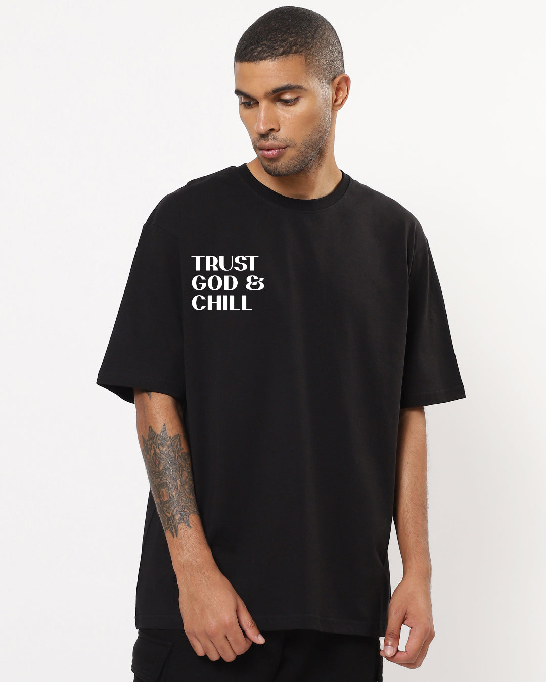 Trust God Oversized Men's Tshirt