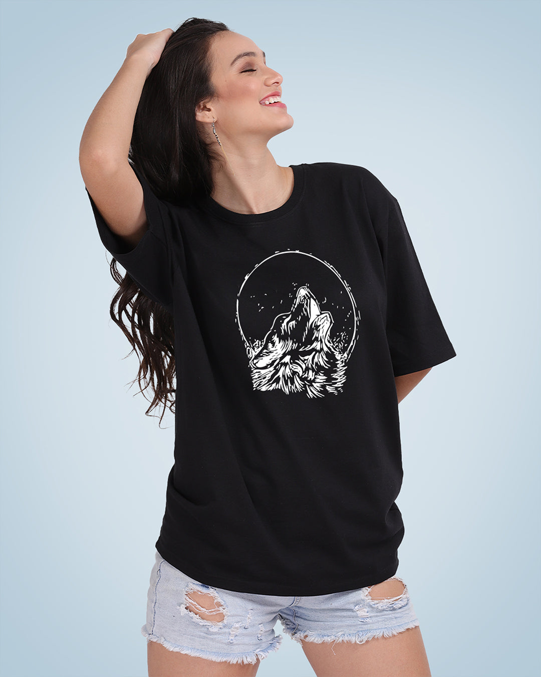 Wolf Oversized Women Tshirt