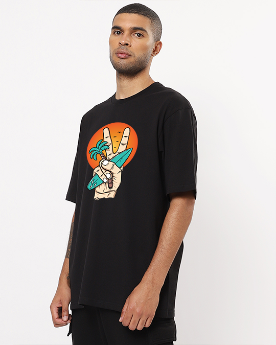 Beach Peace Oversized Men's Tshirt