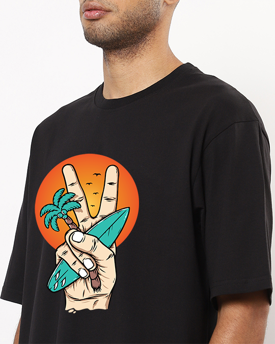 Beach Peace Oversized Men's Tshirt