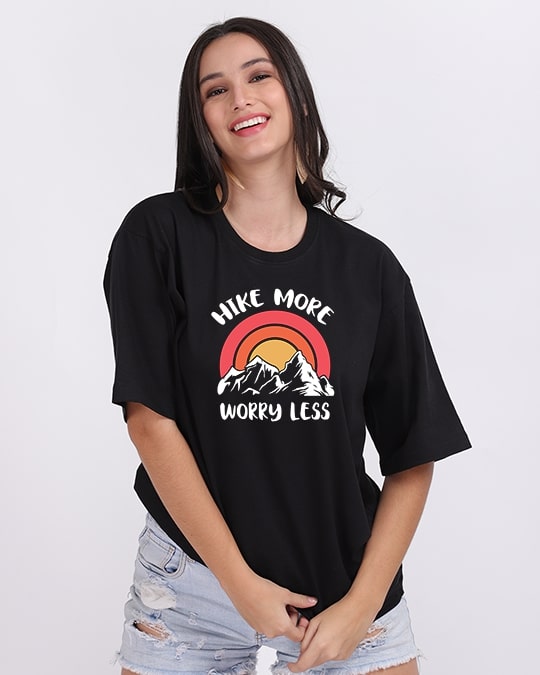 Hike More Oversized Women Tshirt
